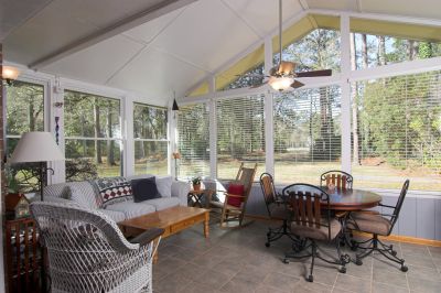 Sunroom with Deck